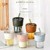 Gorgeous slub glass smoothie cup