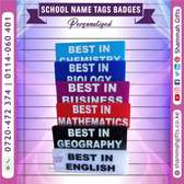 SCHOOL NAME TAGS BADGES - Customized