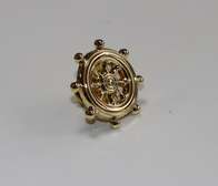 Ships Wheel Lapel Pin Badge