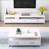 Classy tv stand plus matching coffee table