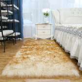 Plush sheep skin area rug