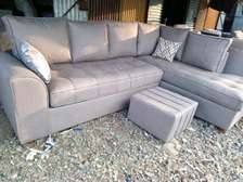 L shaped sofa with footrest