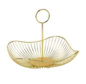 Gold Creative Detachable Wire Mesh Fruit Basket