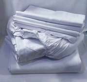 Premium White striped Bed Sheets