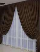 Linen curtain.