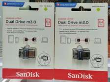 Sandisk OTG Ultra Dual Drive M3.0 - 64GB - Silver & Black