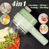 4 In 1 Handheld Electric Vegetable Cutter Set Slicer/CRL/frt