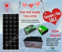 valentine offers for 150w  solar fullkit