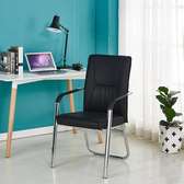 Black Leather Visitor’s Waiting Office Chair