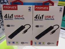 promate - Litehub-4 4-in-1 Multi-Port USB-C Data Hub USB-C