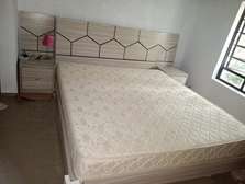 Super king size bed with high density orthopedic mattress