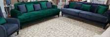 Latest green and black seven seater (3-3-1)sofa