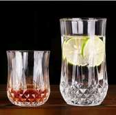 6Pcs Crystal Water Glasses/ Short Glasses.