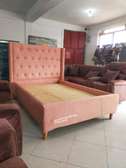 5*6 Tufted pink bed