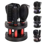 6pcs/set professional hair brushes with stand