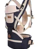 Fashionable hipseat baby carrier - navy blue
