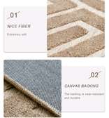 Modern micro fibre 3D rugs