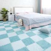 Soft Blue Foam Floor Mat 30x30cm Interlocking Tiles