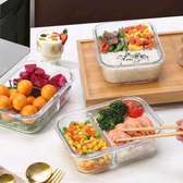 Partitioned Glass Lunch Box*