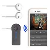 stereo headphones  bluetooth adapter Black one size