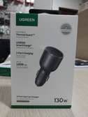UGREEN 130W 3-Port (2x USB-C + 1x USB-A) Fast Car Charger