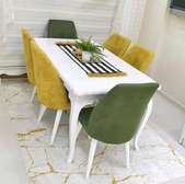 Elegant Modern 6-Seater white Dining table