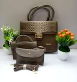 Durable Original quality leather 3in1 (Designer) hand bags