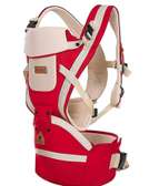 Hipseat baby carrier - red
