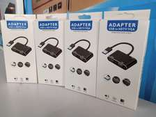 Portable 1080P USB 3.0 To HDMI VGA Adapter-Black