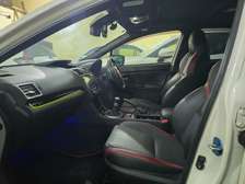 Subaru WRX STI Turbocharged White Sedan