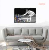 Messi Ronaldo GOAT Wall Hangings