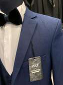 Navy Blue Stripped Suit