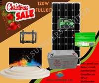 Solarmax Fullkit 120watts with 24" tv