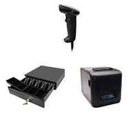 80mm Thermal Printer Cash Drawer and Barcode Scanner Set.