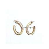 Womens Gold Tone half Loop earrings