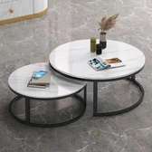 LUXURY PURE MARBLE TOP NESTING COFFEE TABLES