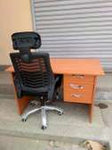 Desk 1.2m  + High back Headrest chair