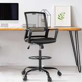 Adjustable Height Cashier Counter Swivel Seat