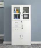 Office 2-Door Steel Storage Cabinet with Built-In Safe