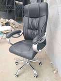 Office chair with a sponged back