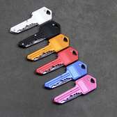 Hidden Key Shape Folding Knife Holder Keychain Portable Mini
