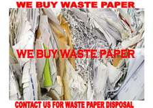 We buy waste paper in bulk