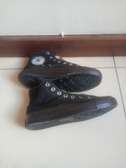 Black rubber shoes size 38 no laces
