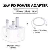 iPhone 20W power adapter And 2M C To Lightning Cable