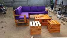 Beautiful L-Shaped Sectional Pallet Sofa