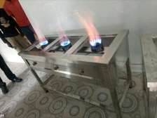 Three burner jiko cooker