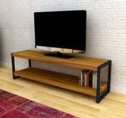 Solid hardwood & metallic tv stands