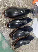 Premium John Foster Leather Black Mens Official Shoes