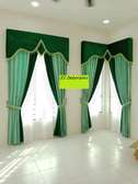 GREEN DECORATIVE CURTAINS