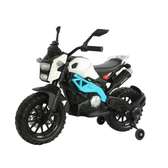 Kids Electric Motorcycle Red with Training Wheels